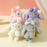 Porte-clés Lapin en Peluche Mignon et Doux - Charme Adorable pour Clés de Voiture, Sacs à Dos et Cadeaux d'Anniversaire/Fêtes pour Filles et Adolescentes