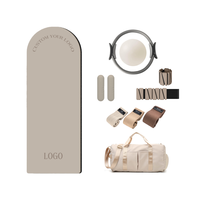 Kit d'accessoires de Pilates unisexe OEM avec logo personnalisé, poids de cheville pour la gym, bande de résistance en tissu, Magic Circle, anneau de yoga et Pilates
