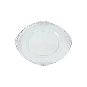 Nouvelle Arrivée 2024 Assiette de Présentation Blanche en Gros pour Dîner et Banquet, Bord Doré ou Argenté, 13 Pouces, pour Événements - Product Image 2