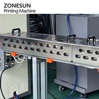 Machine d'impression sérigraphique verticale automatique de haute précision pour bouteilles rondes et cylindriques ZONESUN ZS-SWP3
