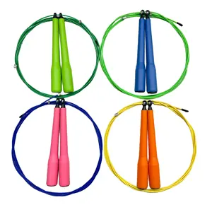 Bán buôn tùy chỉnh đa màu sắc dành cho người lớn PVC bỏ qua Rope crossfitness tập thể dục tốc độ nhảy Jump Rope