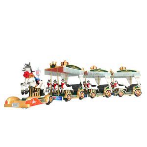 Mini Trackless <b>Electric</b> <b>Train</b> Kids 'Happy <b>Train</b>' Amusement Park Ride Beautiful Horse Design Battery-Powered Tourist <b>Train</b> - Product Image 5