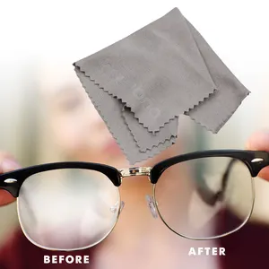 新设计高达200使用防雾眼镜清洁布可重复使用的迷你超细纤维布