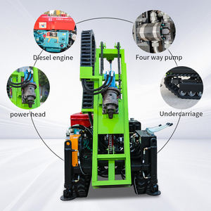 Hongrun 25HP 작은 바위 드릴링 장비 크롤러 유압 구멍 드릴링 장비 - Product Image 6