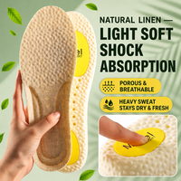 Semelles intérieures en PU déodorantes et amortissantes Modèle COMFORT Jaune Double gel Popcorn Pebbled Base respirante Stabilisateur Lime Quick Sports
