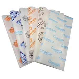 Customized <b>Food</b> Grade Laminated <b>Paper</b> Wrappers Single Side Coating Oil and Grease Resistant for Sandwich Burgers Bread - Product Image 1