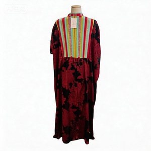 Manteau coréen printemps 26 pour <span class=keywords><strong>femme</strong></span>, coupe ample, grande taille, à col, avec motifs floraux, rayures, tie-dye, couleurs contrastées et strass - Product Image 3