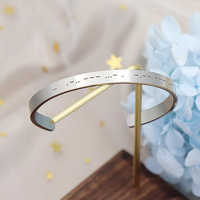 Vente en gros de bracelets I love you en morse personnalisés, bijoux en acier inoxydable, bracelets de couple longue distance à la mode