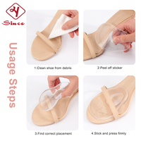 Coussinets de pied auto-adhésifs en gel souple à talons hauts coussinets métatarsiens à l'avant-pied pour coussins de pied