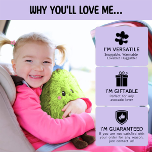 Peluche d'Avocat en Peluche Chauffable Personnalisée, Jouet <span class=keywords><strong>Alimentaire</strong></span> en Peluche non Parfumé, Kawaii, Micro-ondes, pour le Soulagement du Stress - Product Image 4