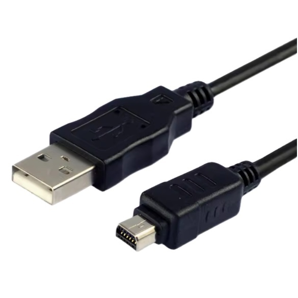 1.5M 12Pin 12P 12 Pins USB Camera Cable Data and Charging Cable for CB-USB5 CB-USB6 For---Olympus