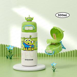 Nova Chegada Ponto Térmico Copo 316 Dos Desenhos Animados <span class=keywords><strong>Anime</strong></span> Chaleira De Palha Direto Duplo Beber Copo para Estudantes da Escola Primária - Product Image 2