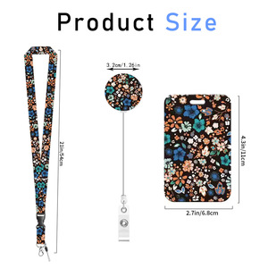 TEMU Meilleures ventes : Porte-clés de montagne anti-perte avec cordon, système de fixation rapide à clip époxy noir et bleu, motif floral miniature, avec attache en spirale - Product Image 2
