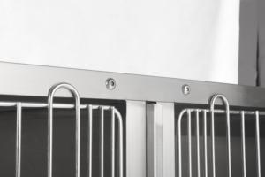 Gabbia per Cani HF-509 Personalizzabile in Diverse Misure, in Acciaio Inox con Angoli Arrotondati per Cliniche Veterinarie - Product Image 2