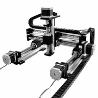 Sistema de Riel Lineal CNC de 3 Ejes Pequeño con Guía de Movimiento Lineal XYZ, Actuador Lineal de 3 Etapas, Núcleo de Motor PLC de Acero Inoxidable