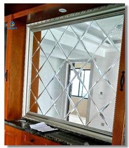 Tốt hơn tinh thể thủy tinh Gạch Mosaic vát dính kính gương gương dán tường hình học nghệ thuật trang trí nội thất kim cương hình dạng - Product Image 6