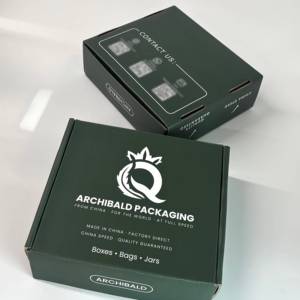 Cajas de Envío con Logotipo Personalizado, <span class=keywords><strong>Caja</strong></span> de Regalo para Empaquetar Rollos de Flores Preinfundidas, <span class=keywords><strong>Caja</strong></span> con Tapa Superior Tipo Libro para Dispensarios y Tiendas de Artículos para Fumadores - Product Image 2