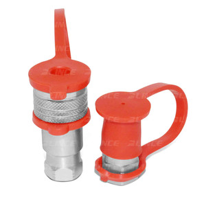 ชุดข้อต่อไฮดรอลิกแบบปลดเร็วสำหรับการเกษตร มาตรฐาน ISO 5675 ขนาด 1/4 นิ้ว NPT เกลียว 1/4 นิ้ว แบบแมนนวล - Product Image 1