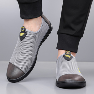 Zapatos casuales de malla transpirable para hombre, con suela suave y tacón bajo, estilo deportivo para el tiempo libre. - Product Image 3