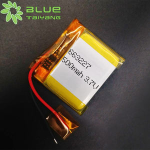 Montre d'appel haute capacité Batterie 500 Mah Les plus petites batteries au <span class=keywords><strong>lithium</strong></span>-ion 663227 Batterie plate Li-ion rechargeable 3.7v 500 Mah - Product Image 2