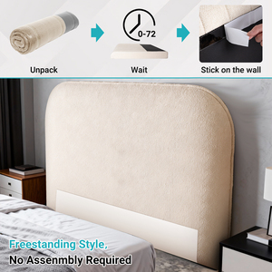 Tête <span class=keywords><strong>de</strong></span> <span class=keywords><strong>lit</strong></span> rembourrée en tissu pour enfants, enroulable et compressible, vente en gros - Product Image 5