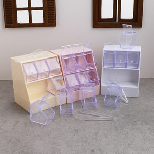 <b>Mini</b> simulation supermarket candy rack storage box storage rack playing house miniature scene doll house small ornament toy - Product Image 4