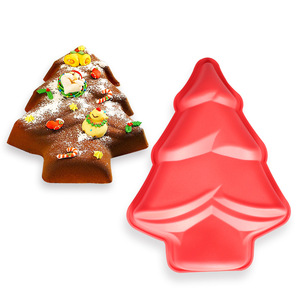 <b>Silicone</b> Christmas Tree Cake Mold Large Size Dishwasher Safe For <b>Baking</b> Cakes And Holiday Desserts - Product Image 1