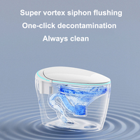 Offre Spéciale de forme ronde électronique en céramique Wc Intelligent cuvette de toilette en céramique une pièce salle de bain Wc automatique toilettes intelligentes