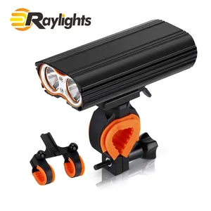 New USB Charging Dual T6 Bicycle Headlights Aluminum Alloy Rechargeable Lamps
