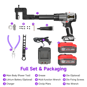 <span class=keywords><strong>Pince</strong></span> <span class=keywords><strong>à</strong></span> ongles rechargeable 21V, perforateur, riveteuse électrique, outil de sertissage en aluminium - Product Image 5