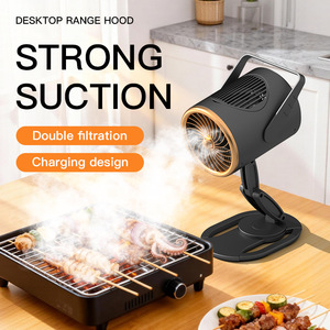 Hotte de cuisine de table portable, purificateur d'air, forte aspiration, pour cuisine, hot pot, barbecue, camping, mini hotte aspirante intelligente USB - Product Image 3
