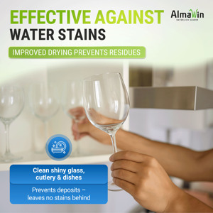 AlmaWin Custom 2 Rinse Aid 500ml Ecológico para Lavavajillas, para Platos Libres de Cal, Compatible con Todos los Lavavajillas - Product Image 4