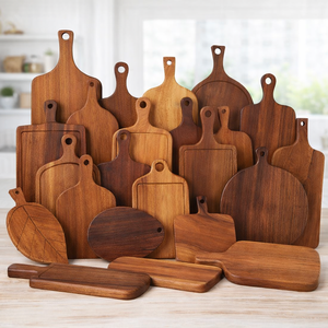 도매 주방 맞춤형 유기농 호두 아카시아 대나무 도마 주스 홈이 있는 나무 도마 - Product Image 2