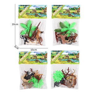 Tarjeta de PVC Pequeño zorro Tigre lince Skunk Wilo Jabalí Oso Pardo Animal Salvaje Paquete de Juguetes - Product Image 4