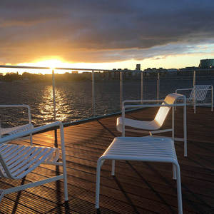 Conjunto de Muebles de Patio Minimalistas Modernos para Exteriores, Mesa y Sillas de Hierro Resistentes a la Intemperie para Balcón, Jardín, Cafeterías y Salones de Té - Product Image 3