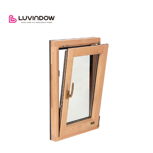 Fenêtre moderne en aluminium et verre à ouverture basculante et à rotation avec revêtement en bois, insonorisée et isolante thermique - Product Image 5