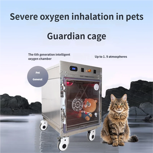 Gabbia Elettrica in Acciaio Inox per Terapia Intensiva con Luce Calda Camera a Ossigeno Dispositivi di Monitoraggio Veterinario - Product Image 3