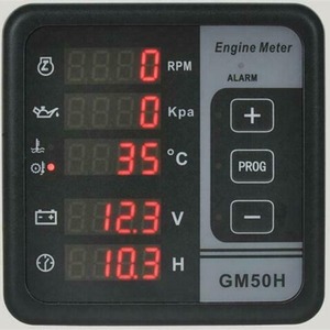 เครื่องกำเนิดไฟฟ้าดีเซล MeBay GM50H พร้อมหน้าจอดิจิตอลแสดงผลอเนกประสงค์ แสดงค่าแรงดันไฟฟ้า ความถี่ อุณหภูมิน้ำ แรงดันน้ำมัน และมาตรวัดความเร็วรอบ - Product Image 4