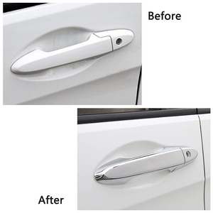Kohle faser Auto Türgriff Schüssel Abdeckung Verkleidung schützen für Honda City Grace Ballade 2014 2015 2016 2017 2018 2019 Außen Styling - Product Image 3