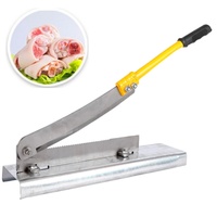 Máquina Manual de Corte de Carne y Huesos Congelados, Maquinaria de Corte de Metal para Piernas de Pollo, Costillas de Pescado y Cortador de Pescado Bandeja