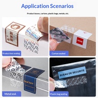 Étiquette holographique anti-contrefaçon à code bidimensionnel à déchirure, sceau de sécurité anti-effraction en PVC adhésif