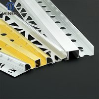 Garniture de carrelage en aluminium personnalisée Bande décorative multiple pour mur métallique et plancher Profil de bande d'angle pour bordure de carrelage en aluminium/acier inoxydable