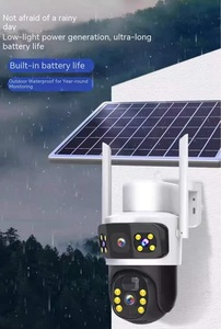 Nouvelle caméra solaire 4G à double objectif AOV pour la Thaïlande, l'Indonésie, l'Asie du Sud, carte <span class=keywords><strong>SIM</strong></span>, enregistrement 24 heures, caméra de sécurité alimenté<span class=keywords><strong>e</strong></span> par énergie solaire - Product Image 3