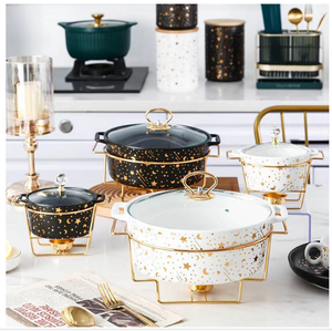 2023 plus récent élégant design unique <span class=keywords><strong>bas</strong></span> prix restauration restaurant servant des plats ovale <span class=keywords><strong>buffet</strong></span> chauffe-plats ustensiles de cuisine - Product Image 5