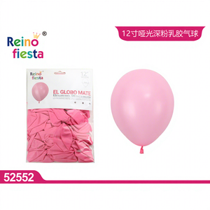 Globos de Fiesta Rosa Mate de 12 Pulgadas al por Mayor, 50 Piezas, Decoraciones para Fiestas, Marca Peiyong, Modelo 52552 - Product Image 1