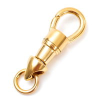 Pendentif bouddhiste thaïlandais personnalisable en acier inoxydable, fermoir à boucle rotative, composants de résultats de bijoux à ressort