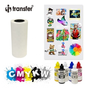 <span class=keywords><strong>Film</strong></span> PET DTF en rouleau de haute qualité 30cm x 100m <span class=keywords><strong>Film</strong></span> d'impression par transfert de chaleur <span class=keywords><strong>Film</strong></span> de transfert DTF à pelage chaud/froid pour impression d'imprimante DTF - Product Image 3