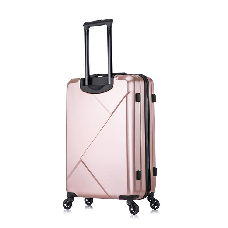 Pcs Trolley Luggage Travel Bags Suit case Rose Golden Color Abs 20 24 28  Inch Trolley Luggage