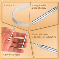 Ensemble de gratte-langue en acier inoxydable personnalisé, lot de 2, réduit la mauvaise haleine, hygiène buccale, soin des dents, nettoyeur de langue pour adultes