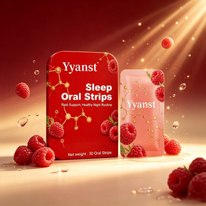 Bandes buccales naturelles à la framboise OEM pour le sommeil, 30 unités, dissolution rapide, film mince, complément pour la relaxation et la routine du coucher - Product Image 4